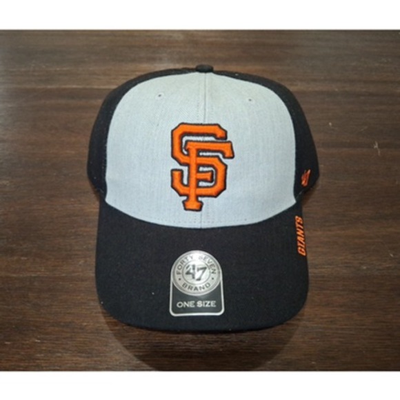 '47 Brand Other - San Francisco Giants 47 Brand Light Gray Black Structured Adjustable Hat MLB Cap